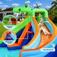 Factory Buys Kids Inflatable Pool Water Double Slide Park Jumping Castle 465X430CM