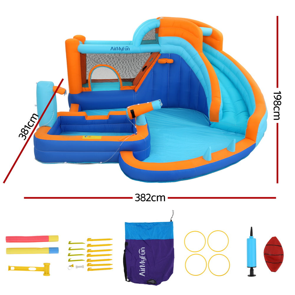 Factory Buys Kids Inflatable Pool Water Slide Park Jumping Castle Bounce 382X381CM