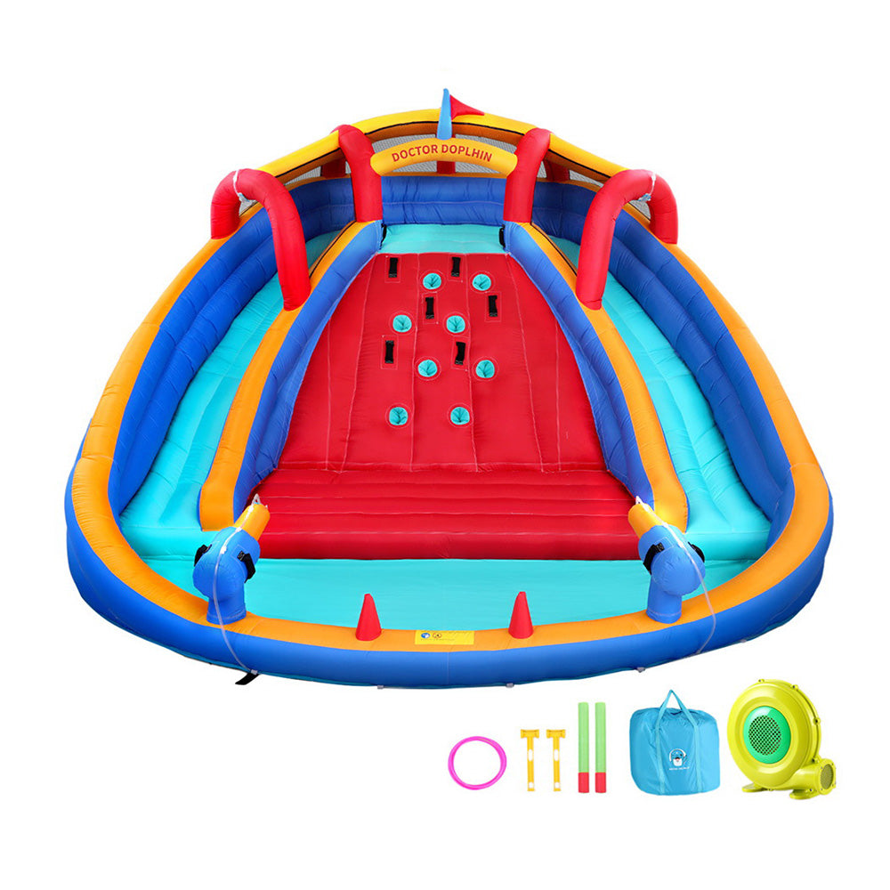 Factory Buys Kids Inflatable Pool Water Slide Cannon Splash Park Toss Game 408X386CM