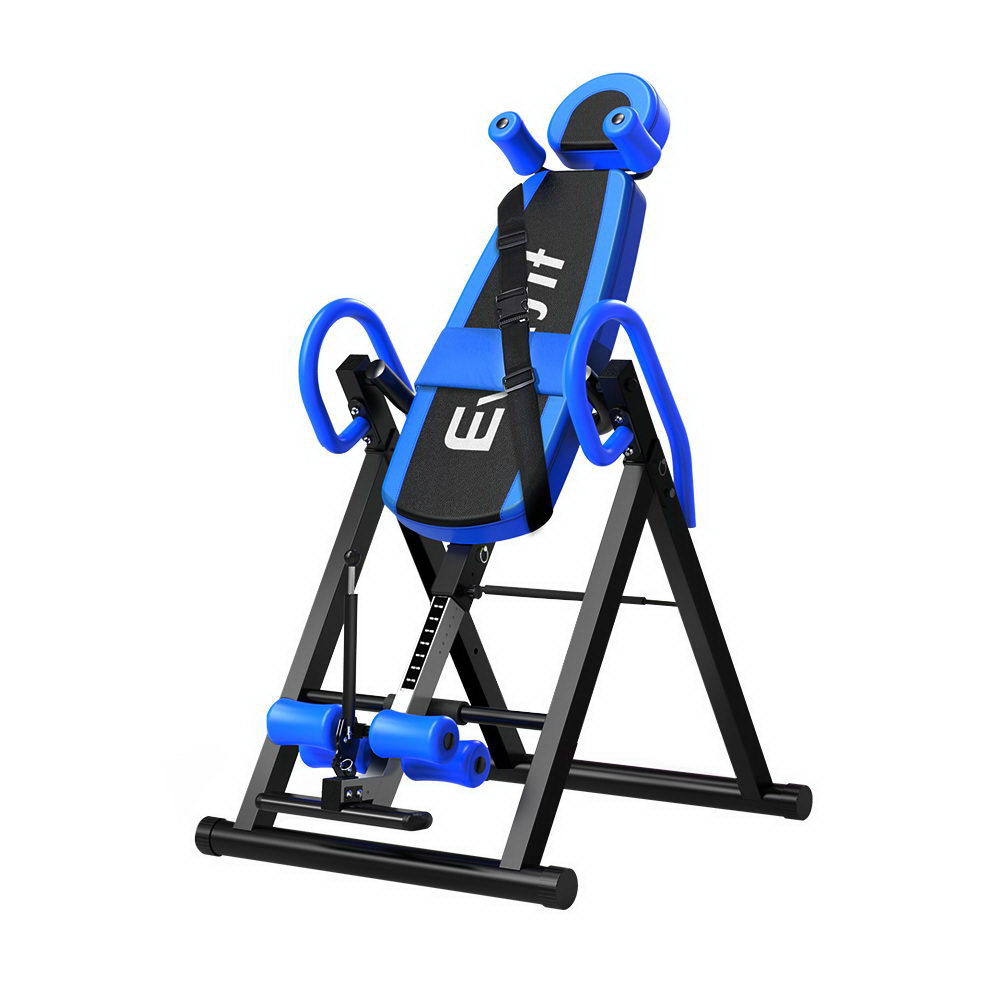 Inversion Table Gravity Exercise Inverter Back Stretcher Home Gym Blue