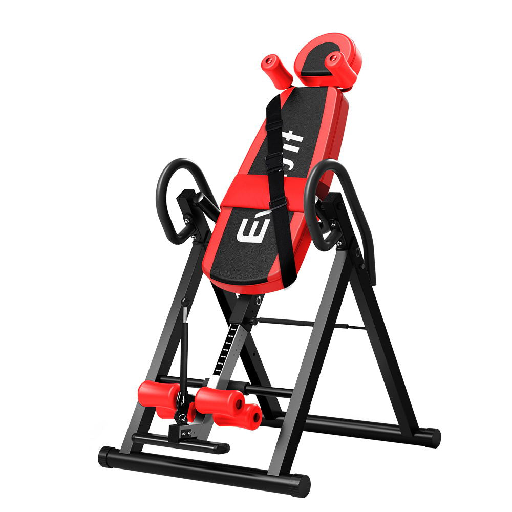 Inversion Table Gravity Exercise Inverter Back Stretcher Home Gym Red