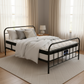 Jupiter Bed & Mattress Package with 31cm Mattress - Black Single