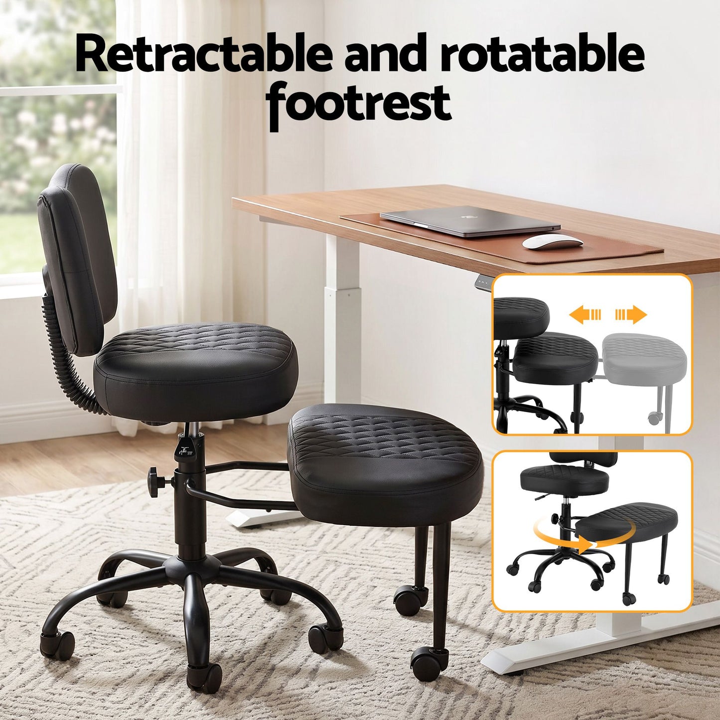 Artiss Cross Legged Kneeling Chair Adjustable Meditation Ergonomic Office Seat