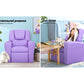 Percy Kids Recliner Chair Linen Soft Sofa Lounge Couch Children Armchair - Purple