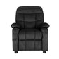 Pippa Kids Recliner Chair Velvet Sofa Lounge Couch Children Chairs Armchair - Black