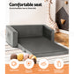 Phineas Kids Convertible Armchair Sofa 2 Seater Chair Children Flip Open Couch - Grey