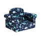 Phineas Kids Convertible Armchair Kids Sofa Children Flip Open Couch Lounger Armchair Soft - Navy