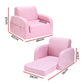 Phineas Kids Convertable Armchair Children Flip Open Couch Lounger Armchair Soft - .Pink
