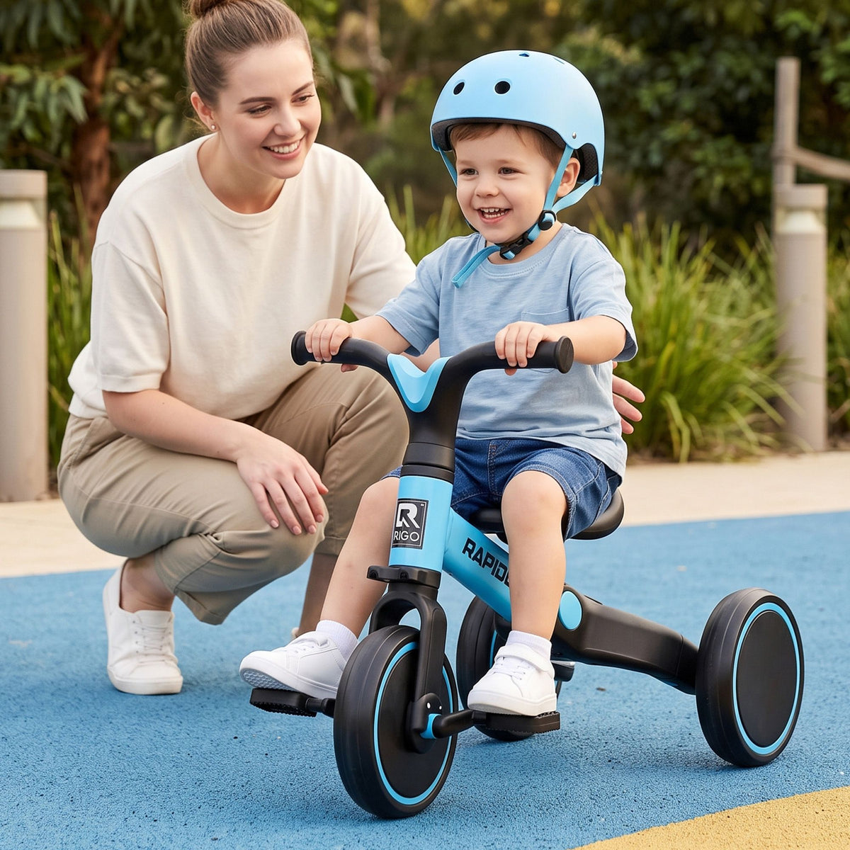 Tricycle Bike, Kids Bike with 3 wheels, Carbon Steel 70cm Blue
