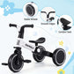 Tricycle Bike, Kids Bike with 3 wheels, Carbon Steel 70cm White