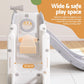 Kids Slide Swing Set Ball Hoop Rings Football Outdoor Toys