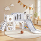 Kids Slide Swing Set Ball Hoop Rings Football Outdoor Toys