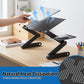 Artiss Laptop Stand Aluminium Computer Riser Foldable Lap Desk Bed Table Black