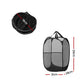 Set of 2 Laundry Basket Hamper Foldable Black