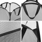 Set of 2 Laundry Basket Hamper Foldable Black