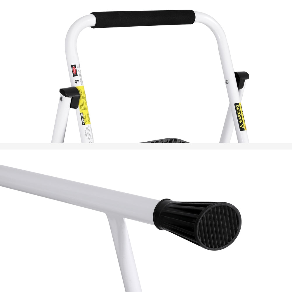 3 Step Ladder Multi-Purpose Folding Steel Light Weight Platform