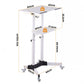 Artiss Mobile Lectern Stand, Adjustable Sit-to-Stand Presentation Podium w/ Wheels White