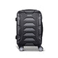 20" Luggage Travel Suitcase Set Trolley Hard Case Strap Lightweight - Black