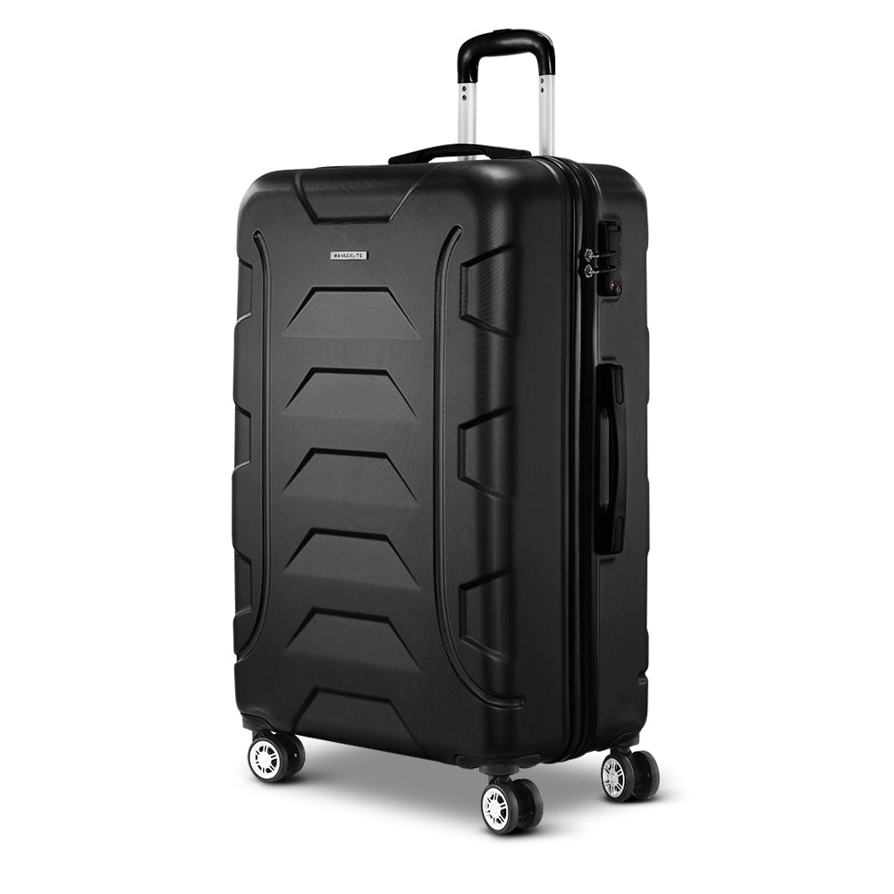28" Luggage Suitcase Travel Hardcase Trolley Hard Case Black