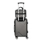 Set of 2 20" Luggage Case with 12" Handheld Luggage Box Hard Shell Travel Suitcase TSA Lock - Dark Grey