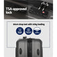 Set of 2 20" Luggage Case with 12" Handheld Luggage Box Hard Shell Travel Suitcase TSA Lock - Dark Grey