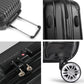 24" Luggage with TSA Lock Spinner Travel Suitcase Carry On Hard Shell Luggage Case - Black