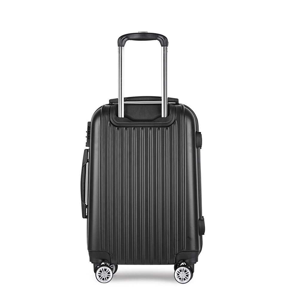 28" Luggage with TSA Lock Spinner Carry On Hard Shell Travel Suitcase Luggage Case - Black