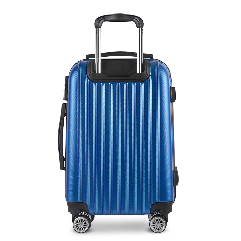 28" Luggage with TSA Lock Spinner Carry On Hard Shell Travel Suitcase Luggage Case - Blue