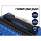 20-28" Luggage Set of 2 with TSA Lock Spinner Carry On Hard Shell Travel Suitcase Luggage Case - Blue