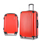 20-28" Luggage Set of 2 with TSA Lock Spinner Carry On Hard Shell Travel Suitcase Luggage Case - Red