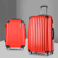 20-28" Luggage Set of 2 with TSA Lock Spinner Carry On Hard Shell Travel Suitcase Luggage Case - Red