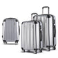 20-24-28" Luggage Set of 3 with TSA Lock Spinner Carry On Hard Shell Travel Suitcase Luggage Case - Silver