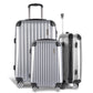 20-24-28" Luggage Set of 3 with TSA Lock Spinner Carry On Hard Shell Travel Suitcase Luggage Case - Silver