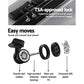 20-24-28" Luggage Set of 3 with TSA Lock Spinner Carry On Hard Shell Travel Suitcase Luggage Case - Silver