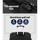 28" Luggage Set with TSA Lock ABS Hard Shell Travel Suitcase Organiser Luggage Case - Black