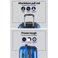 Set of 2 Luggage 20-28" with Zipper Lock Carry On Hard Shell Travel Suitcase Luggage Case - Blue