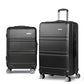 Set of 2 20-28" Luggage with TSA Lock Spinner Travel Suitcase Carry On Hard Shell Luggage Case - Black