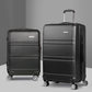 Set of 2 20-28" Luggage with TSA Lock Spinner Travel Suitcase Carry On Hard Shell Luggage Case - Black