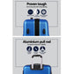 20" 24" 28" Luggage with TSA Lock Spinner Travel Suitcase Carry On Hard Shell Luggage Case - Blue
