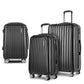 Set of 3 Luggage 20-24-28" with TSA Lock Spinner Hard Shell Travel Suitcase Luggage Organiser Case - Black
