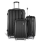 Set of 3 Luggage 20-24-28" with TSA Lock Spinner Hard Shell Travel Suitcase Luggage Organiser Case - Black