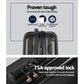 Set of 3 Luggage 20-24-28" with TSA Lock Spinner Hard Shell Travel Suitcase Luggage Organiser Case - Black