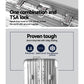 28" Luggage with TSA Lock Stainless Steel Wrapped Corners Hard Shell Travel Suitcase Luggage Case - Silver
