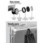 28" Luggage with TSA Lock Stainless Steel Wrapped Corners Hard Shell Travel Suitcase Luggage Case - Silver