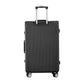 28" Luggage with TSA Lock Stainless Steel Wrapped Corners Hard Shell Travel Suitcase Luggage Case - Black