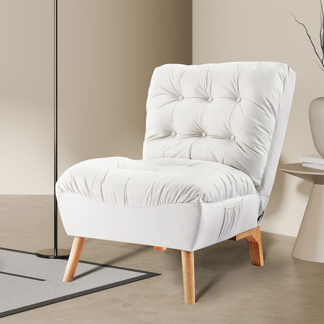 Maggie Lounge Accent Chair Recliner - Cream
