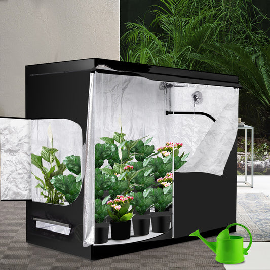 Garden Hydroponics Grow Room Tent Reflective Aluminum Oxford Cloth 240x120cm