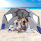 Mountview Beach Umbrella Outdoor Umbrellas Blue 2.33M