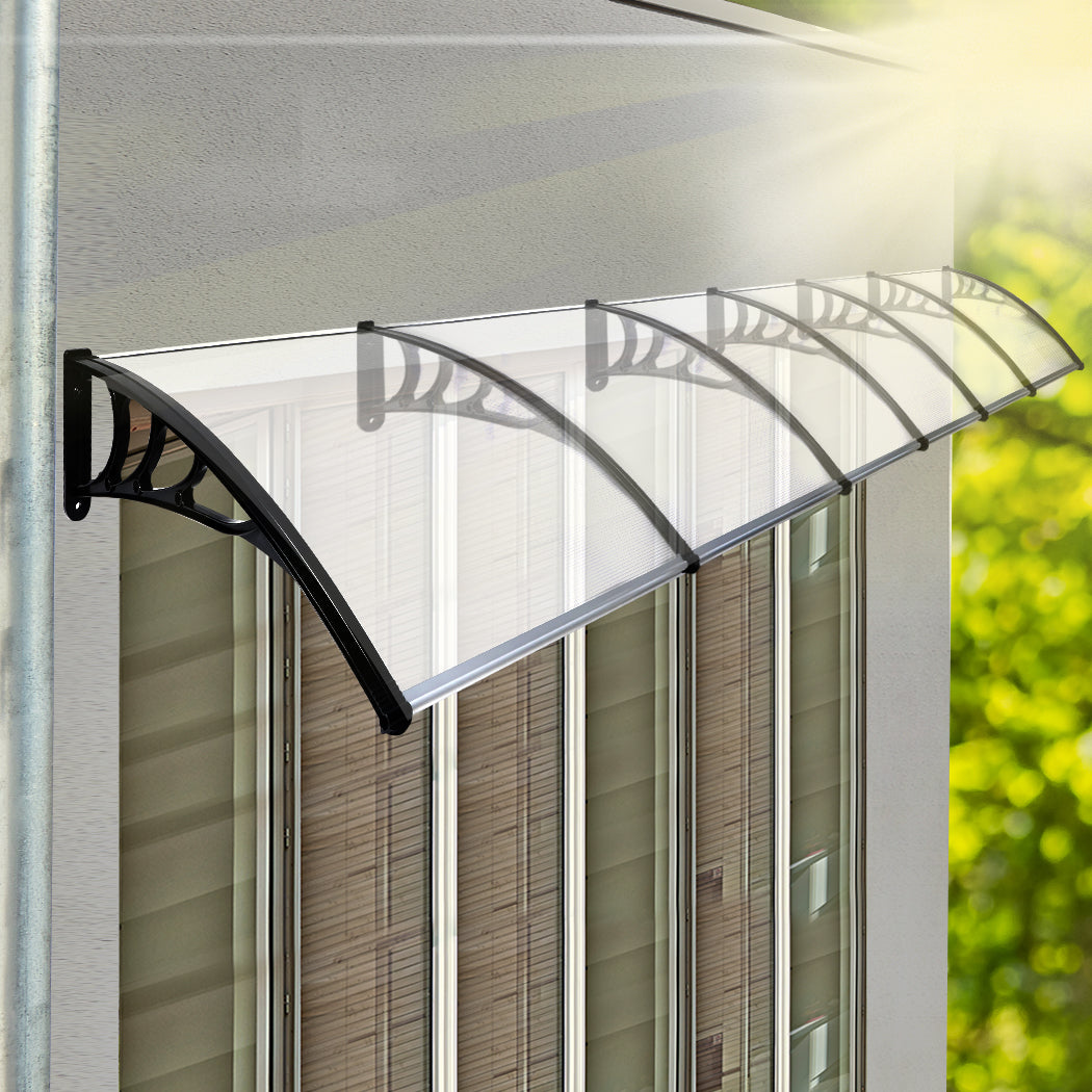 Mountview Window Door Awning Outdoor 1M x 6M Transparent 1x6M