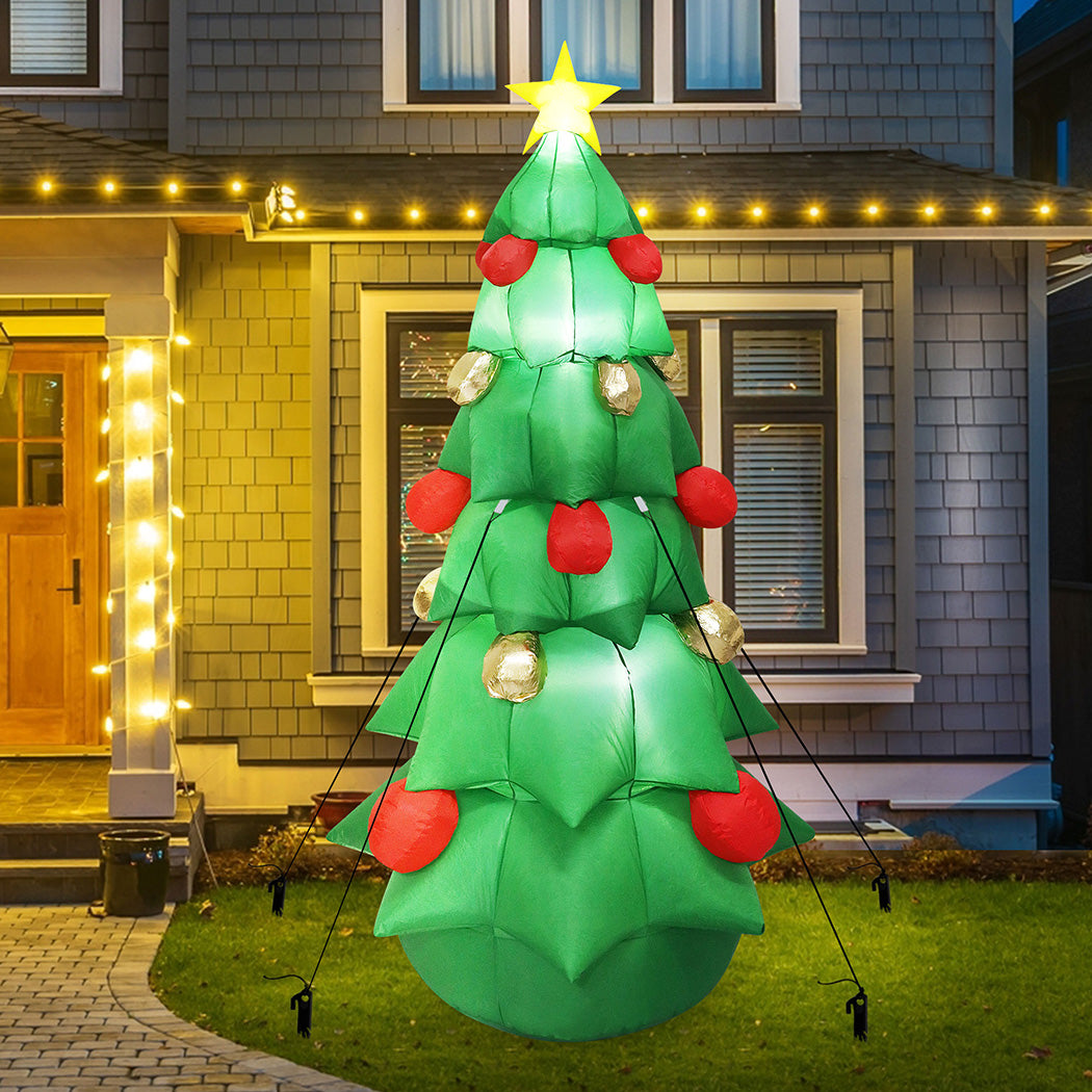Christmas Tree Christmas Inflatable with LED Lights - 2.5M